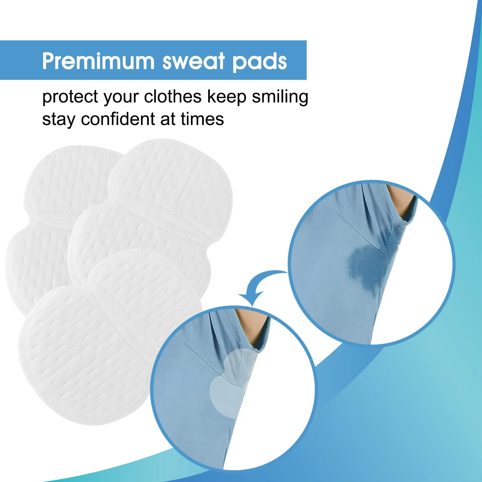 Aliver Disposable Underarm Sweat Pads - 28 Pcs