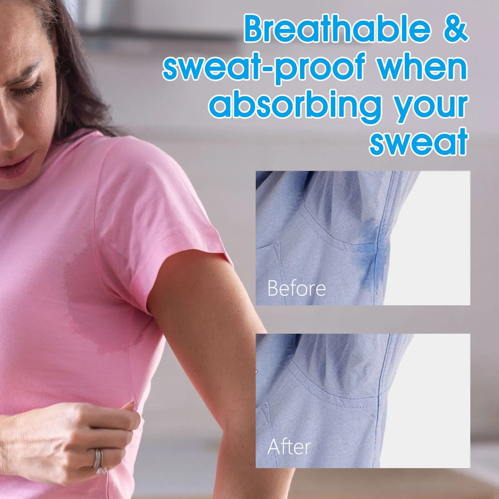 Aliver Disposable Underarm Sweat Pads - 28 Pcs
