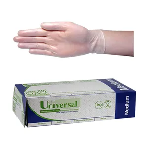 Beautopia Universal Clear Latex Glove Medium 100 Pack