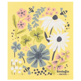 Bees & Blossoms Swedish dishcloth