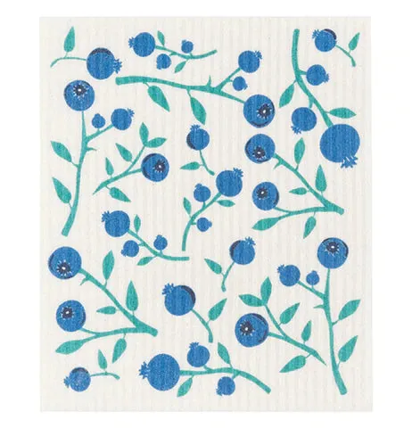 Blueberries Swedish Dishcloth