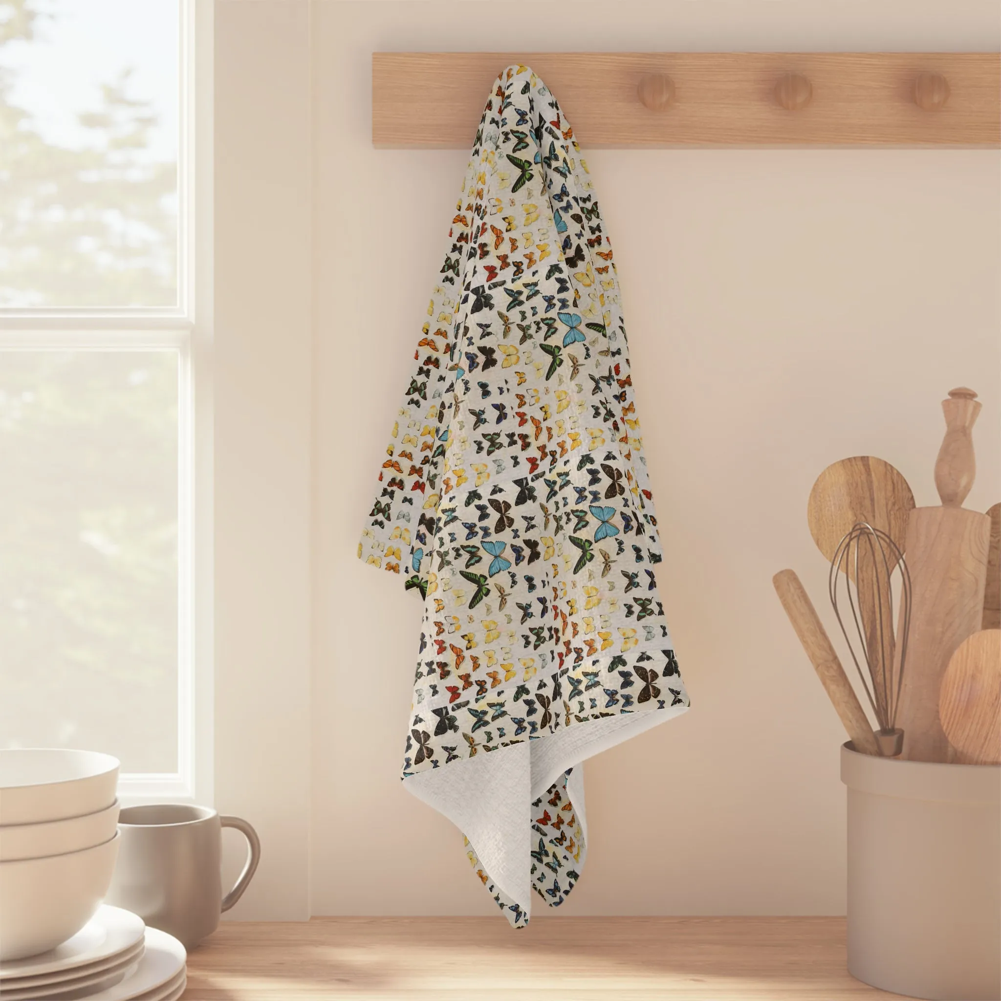 Butterfly Rainbow Kitchen Towel