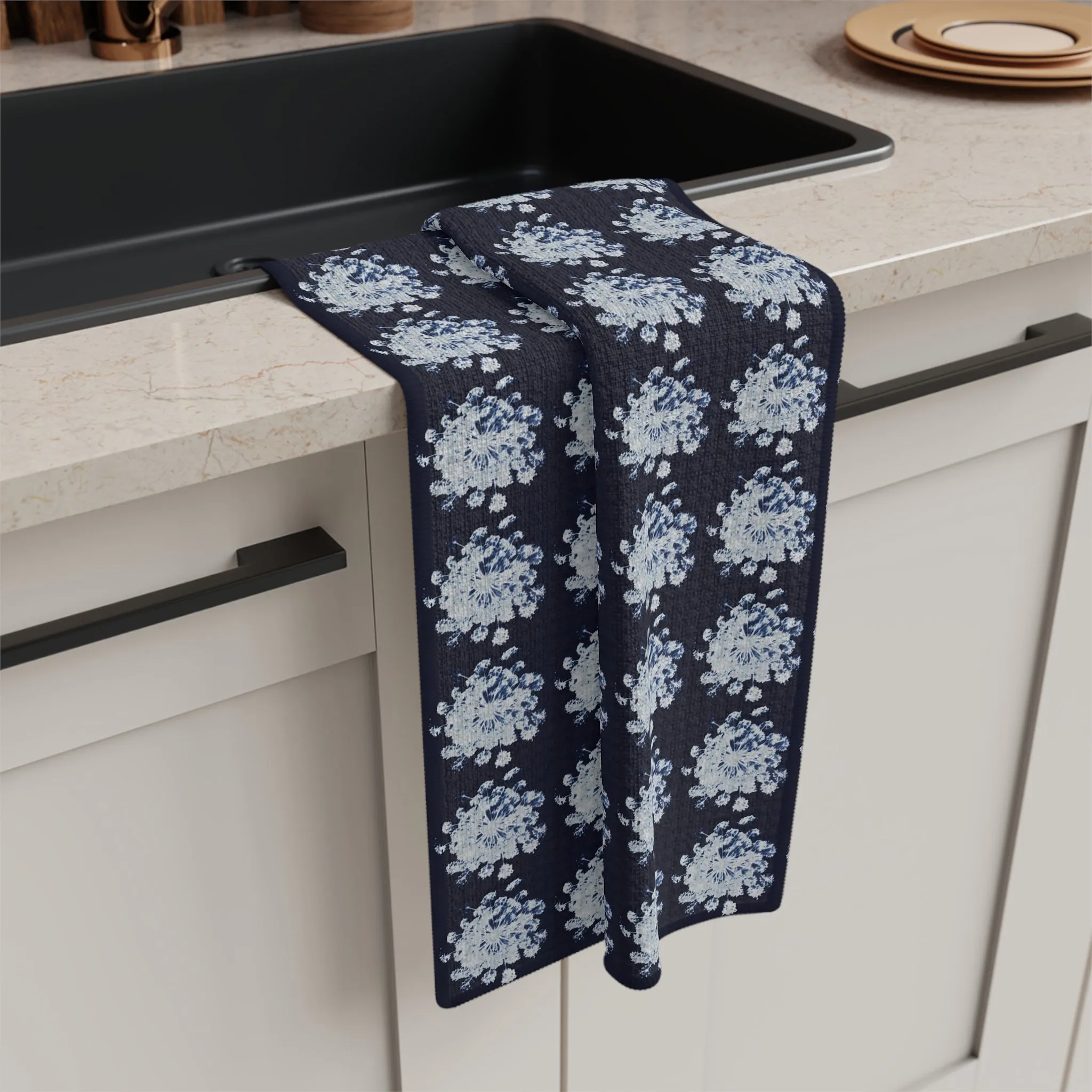 Carrot Flower Kitchen Towel