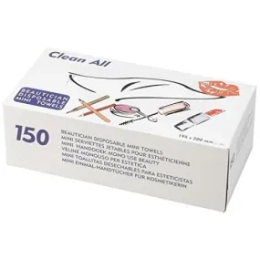 Clean All Disposable Beautician Mini Towel/Tissues 150
