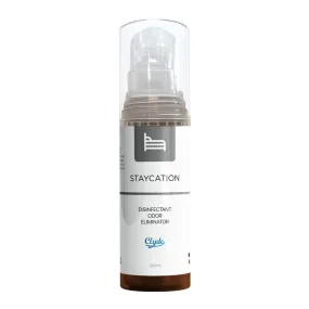 Clyde Disinfectant Odor Eliminator Staycation   FREE 75ml Clyde Premium Shoe Cleaner with Jojoba Oil