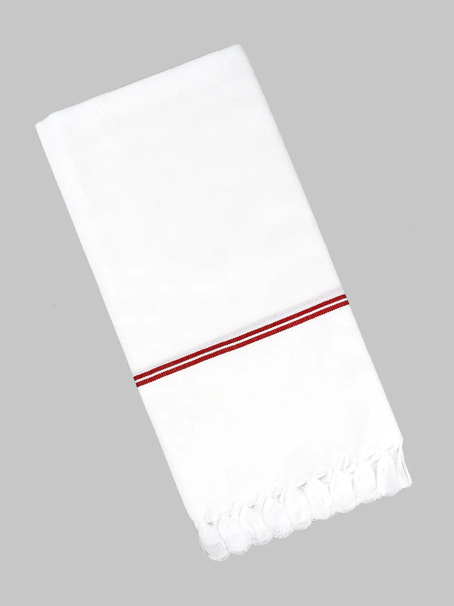 Cotton White Bath Towel Special Matty (3 PCs Pack)