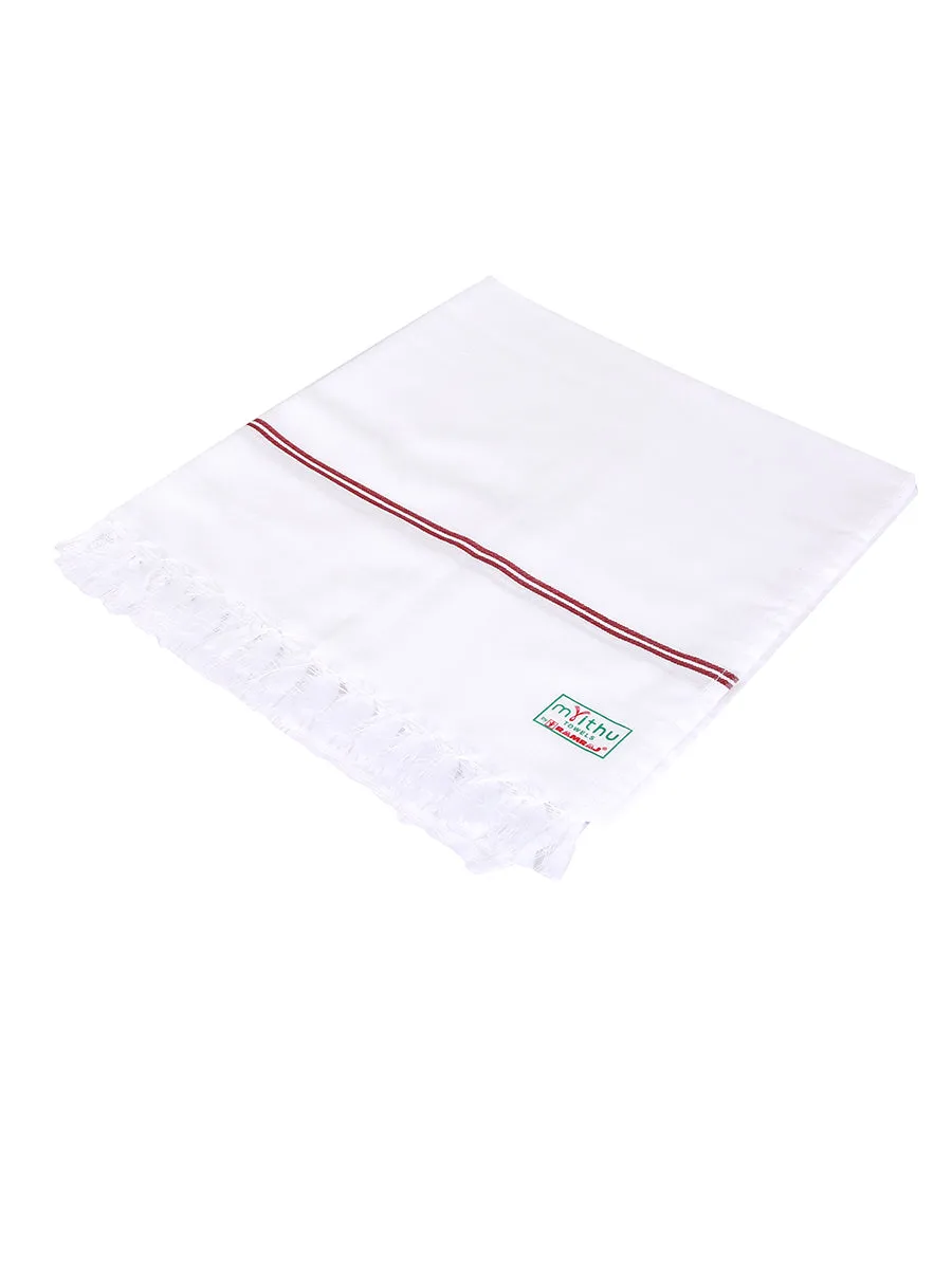 Cotton White Bath Towel Special Matty (3 PCs Pack)