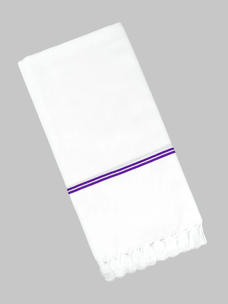 Cotton White Bath Towel Special Matty (3 PCs Pack)