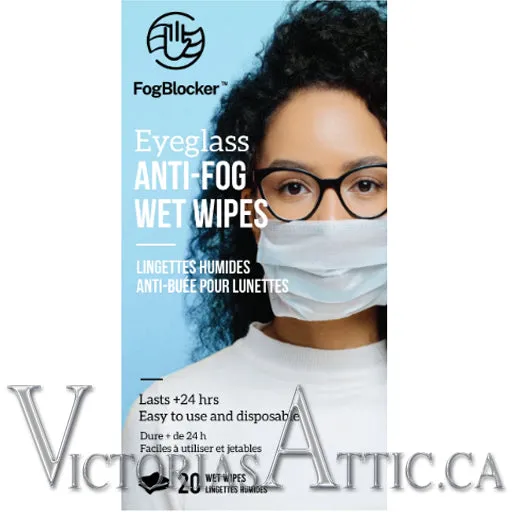 Fog Blockers Anti-Fog Wet Wipes