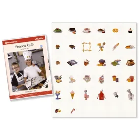 French Cafe Embroidery CD #63