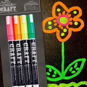 Liquid Chalk Pens; 4pcs (PMA 855101)
