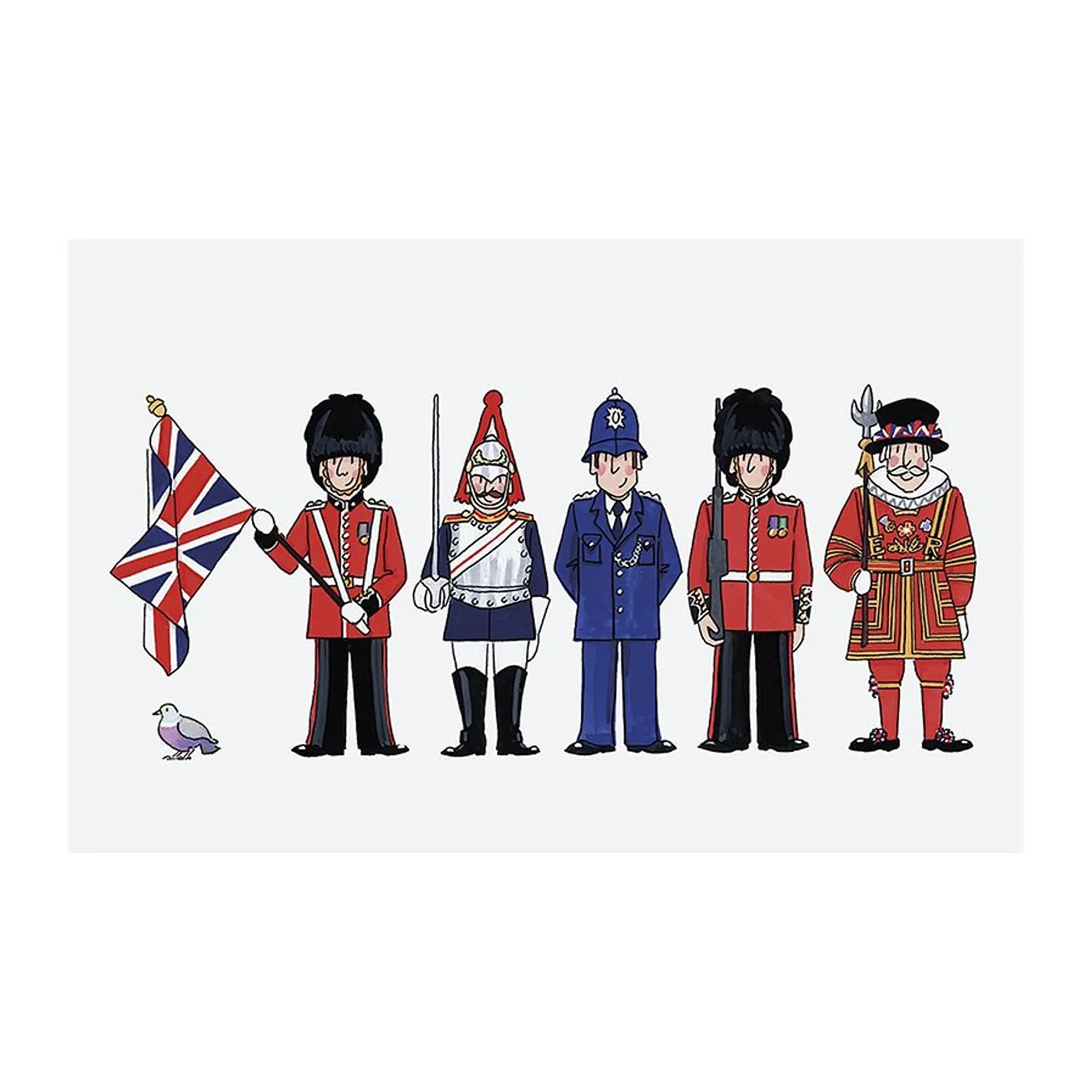 London Figures Dishtowel
