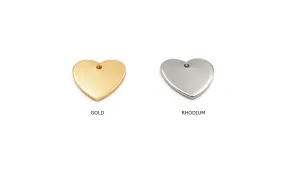 MP3657 Heart Stamping Tag - Charm/Pendant