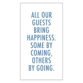 "All Guests Bring Happiness" Paper Towels - 24 pc.
