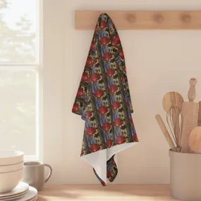 Sage Ocean Bloom Kitchen Towel